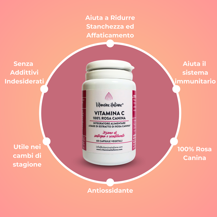 Vitamina C. Rosa Canina 100%