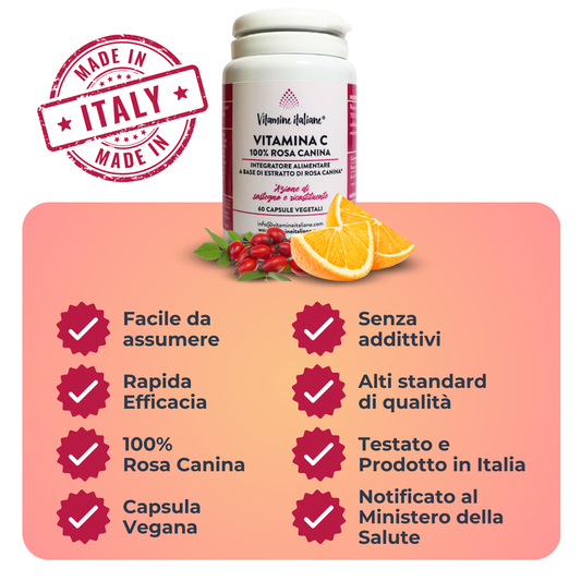 Vitamina C. Rosa Canina 100%