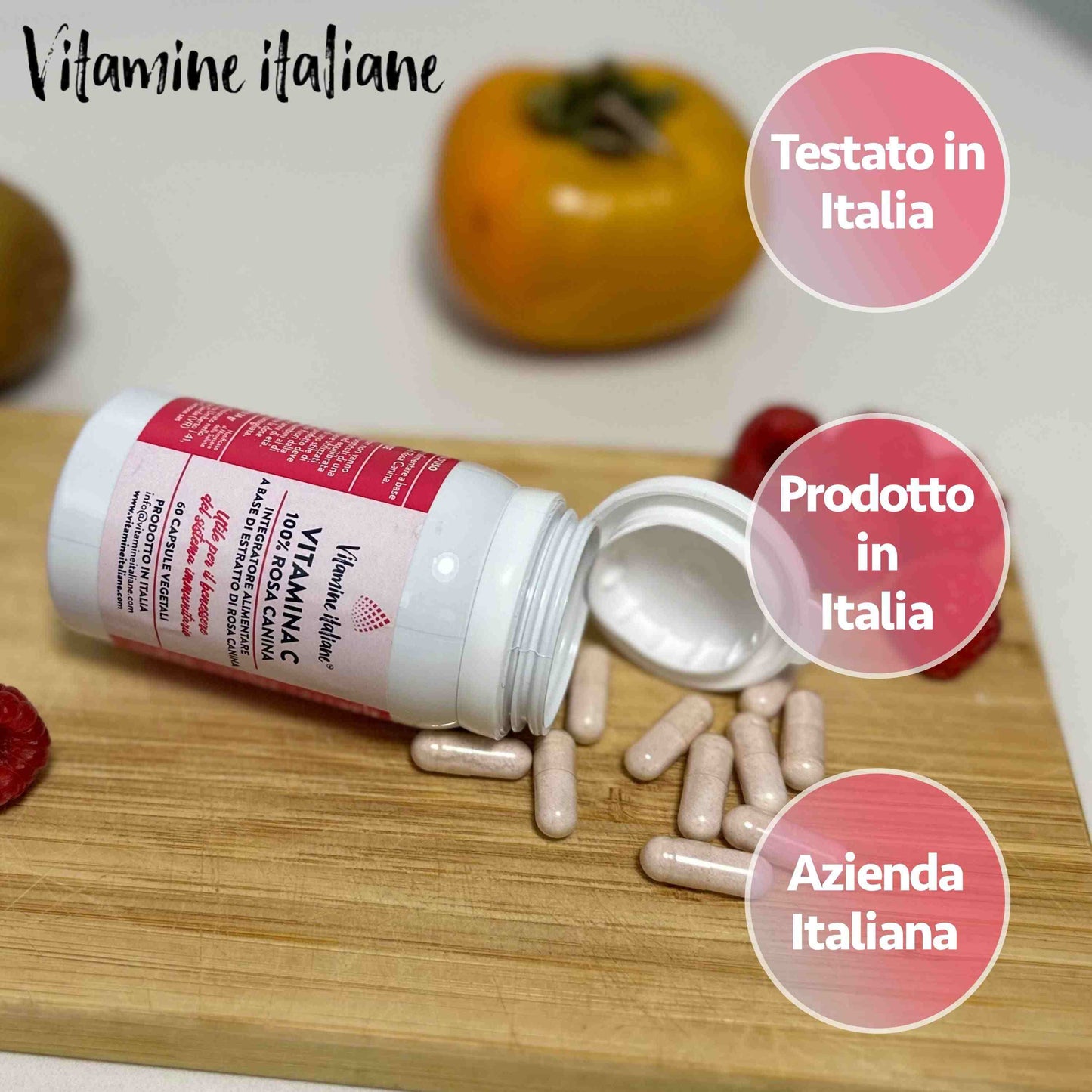 Vitamina C. Rosa Canina 100%